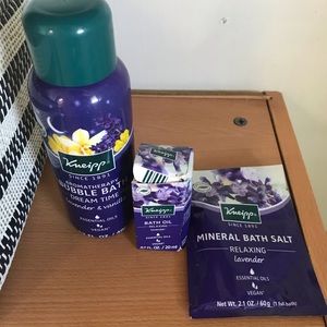 Kniepp Lavender Bubble Bath, Mineral Salts and Oil